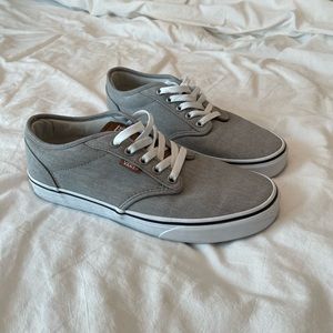 Vans sneakers. Grey with brown tongue. Mens size 8.5. Great condition.